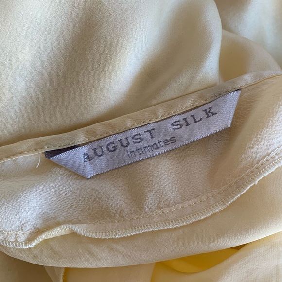 Yellow Silk Slip Dress - Picture 5 of 7